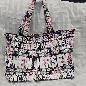 Robin Ruth Floral New Jersey Canvas Tote Bag